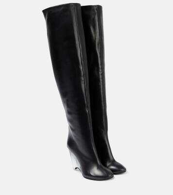 Leather knee-high boots | Alaïa