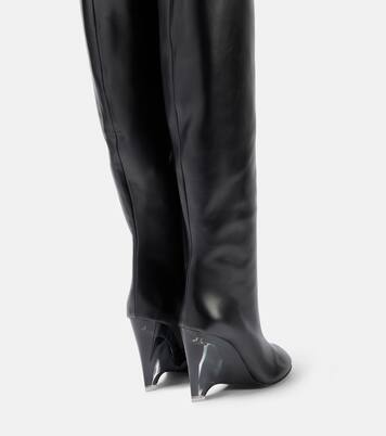 Leather knee-high boots | Alaïa