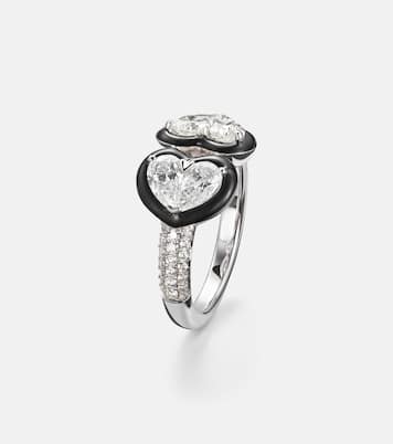 Bague Twin Heart en or 18 ct et diamants | Kamyen