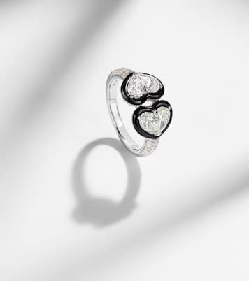 Bague Twin Heart en or 18 ct et diamants | Kamyen