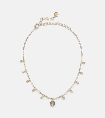 Diamond Illusion 18kt gold choker with diamonds | Shay Jewelry