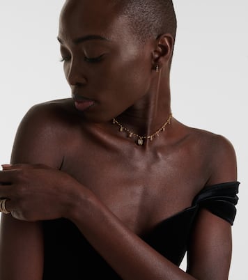 Diamond Illusion 18kt gold choker with diamonds | Shay Jewelry