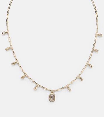 Diamond Illusion 18kt gold choker with diamonds | Shay Jewelry