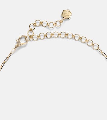 Diamond Illusion 18kt gold choker with diamonds | Shay Jewelry