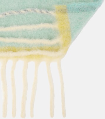 로고 프린지 울 블렌드 스카프 | Acne Studios