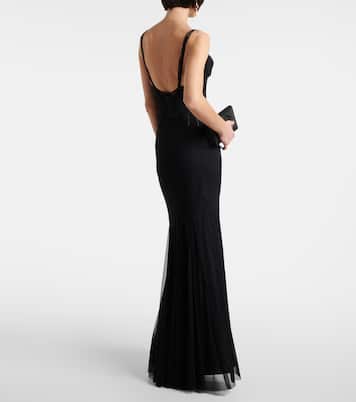 Satin corset dress  | Dolce&Gabbana