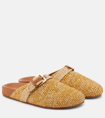 Quinta raffia mules | Clergerie
