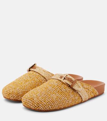 Quinta raffia mules | Clergerie