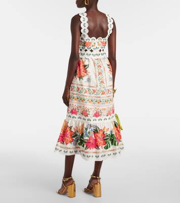 Robe midi en coton à fleurs | Farm Rio