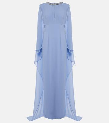 Robe longue en soie à ornements | Roland Mouret