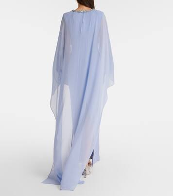 Robe longue en soie à ornements | Roland Mouret