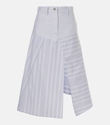 Patchwork cotton midi skirt | JW Anderson
