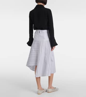 Patchwork cotton midi skirt | JW Anderson