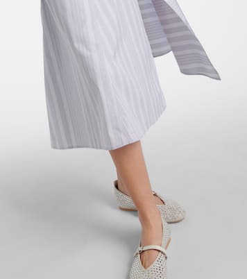 Patchwork cotton midi skirt | JW Anderson