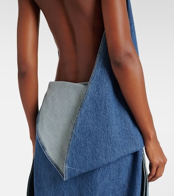 Caped denim top | Alaïa