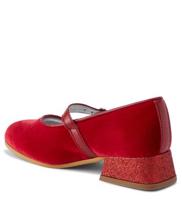 Dorothy glitter velvet ballet flats | Monnalisa