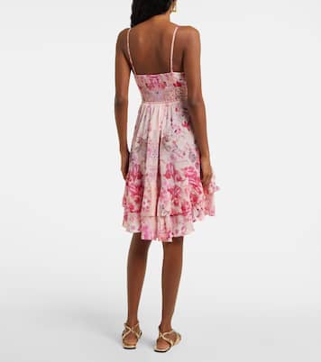 Robe en soie à fleurs | Camilla