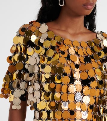 Minikleid mit Pailletten | Rabanne