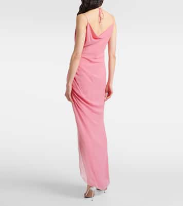 Maxikleid Georg aus Seide mit Kristallen | Blumarine