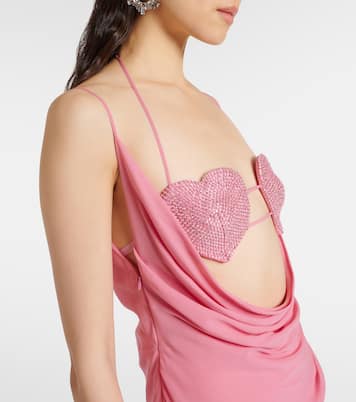 Maxikleid Georg aus Seide mit Kristallen | Blumarine