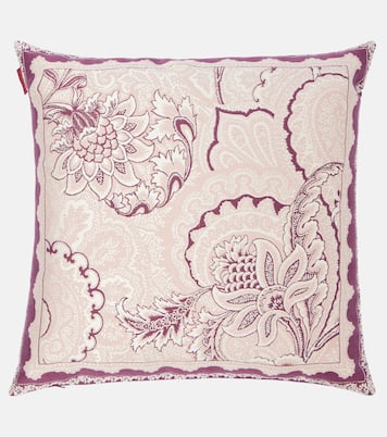 Bloom Pegaso cotton-blend cushion | Etro