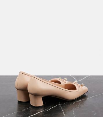 Elme 45 bow-detail leather pumps | Jimmy Choo