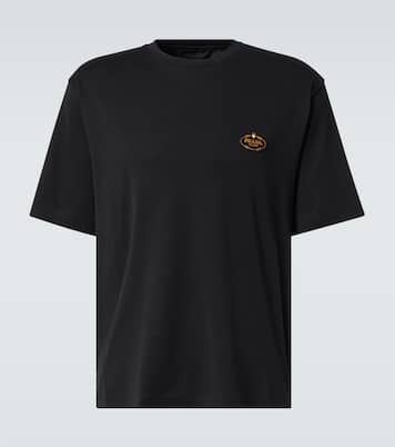 T-Shirt aus Baumwoll-Jersey | Prada