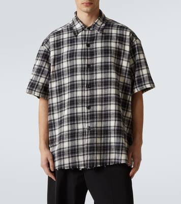 Plaid cotton shirt | Greg Lauren