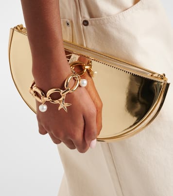 人造珍珠镀金手链 | Self-Portrait