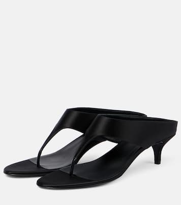 45 satin and leather thong sandals | Magda Butrym