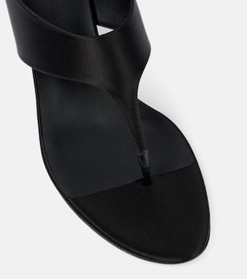 45 satin and leather thong sandals | Magda Butrym
