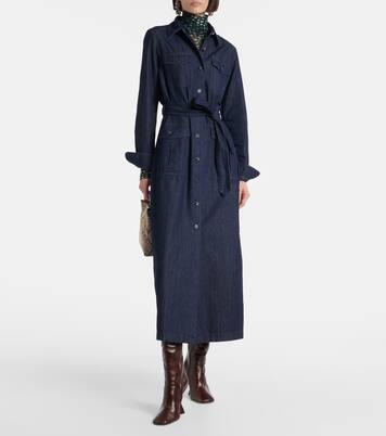 Hemdblusenkleid aus Baumwoll-Denim | Dries Van Noten
