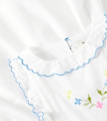 Hermione embroidered cotton baize dress | The New Society