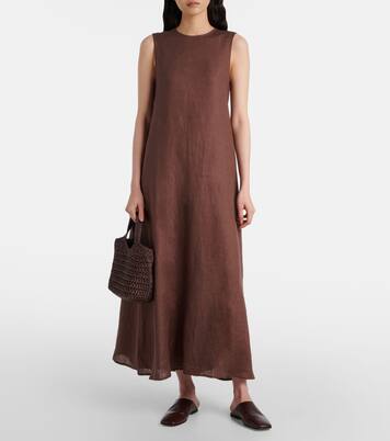 Robe longue Tallin en lin | Asceno