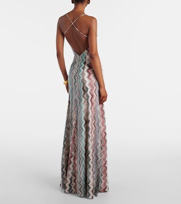 Abito lungo a zig-zag | Missoni