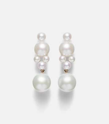 Ohrringe Luna aus Süßwasserperlen mit 14kt Gelbgold (585/1000) | Sophie Bille Brahe