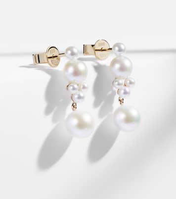 Ohrringe Luna aus Süßwasserperlen mit 14kt Gelbgold (585/1000) | Sophie Bille Brahe