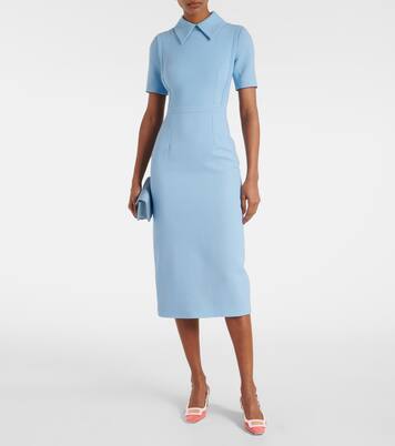 Robe midi Valletta en crêpe | Emilia Wickstead