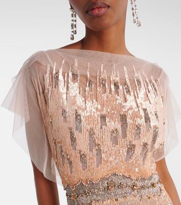 Robe longue Bonnie à ornements | Jenny Packham