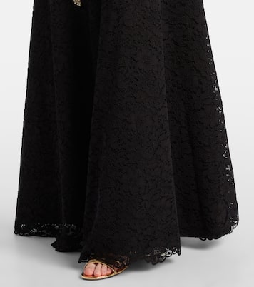 Robe Hallis aus Spitze mit Kristallen | Costarellos