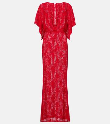 Robe longue Obie en dentelle | Norma Kamali