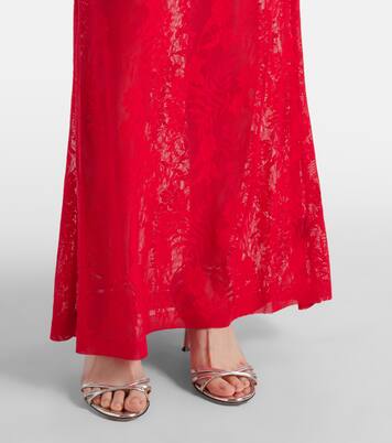 Robe longue Obie en dentelle | Norma Kamali