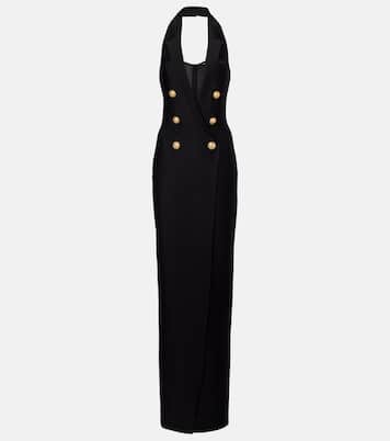 Halterneck open-back blazer dress | Balmain