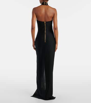 Halterneck open-back blazer dress | Balmain