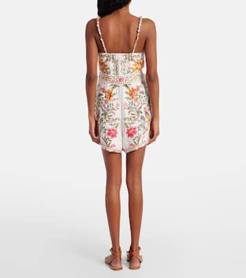 Delicate Forest floral linen romper | Farm Rio