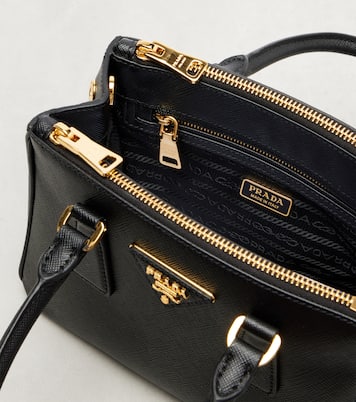 Galleria Saffiano Mini leather tote bag | Prada
