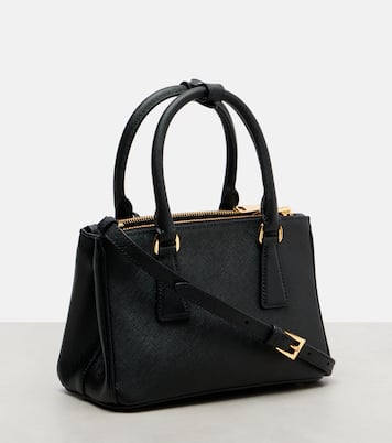Galleria Saffiano Mini leather tote bag | Prada