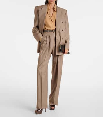 La Scandale 110 leather platform sandals | Saint Laurent