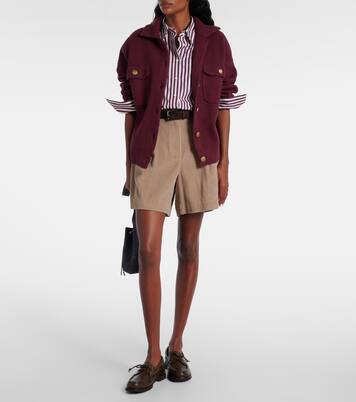 Cardigan en laine, cachemire et soie | Brunello Cucinelli