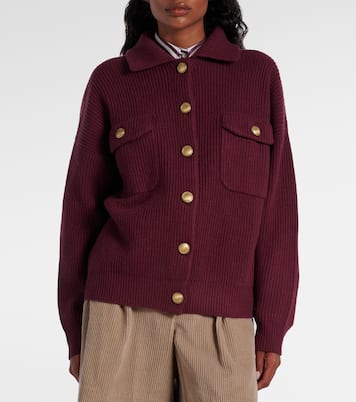 Cardigan en laine, cachemire et soie | Brunello Cucinelli
